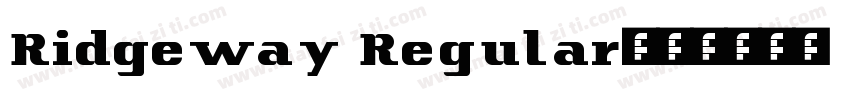 Ridgeway Regular字体转换
